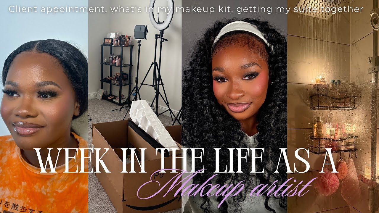 REALISTIC DAY IN THE LIFE AS A ENTREPRENEUR : Kit Prep, Clients, Self-Care & Becoming a MUA