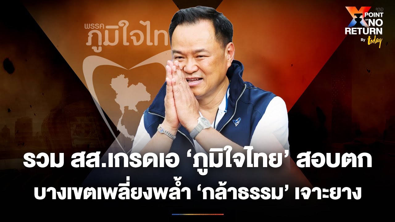 รวม ‘ภูมิใจไทย’ เพลี่ยงพล้ำ บ้านใหญ่สอบตก บางเขตโดน ‘กล้าธรรม’ เจาะยาง | TODAY