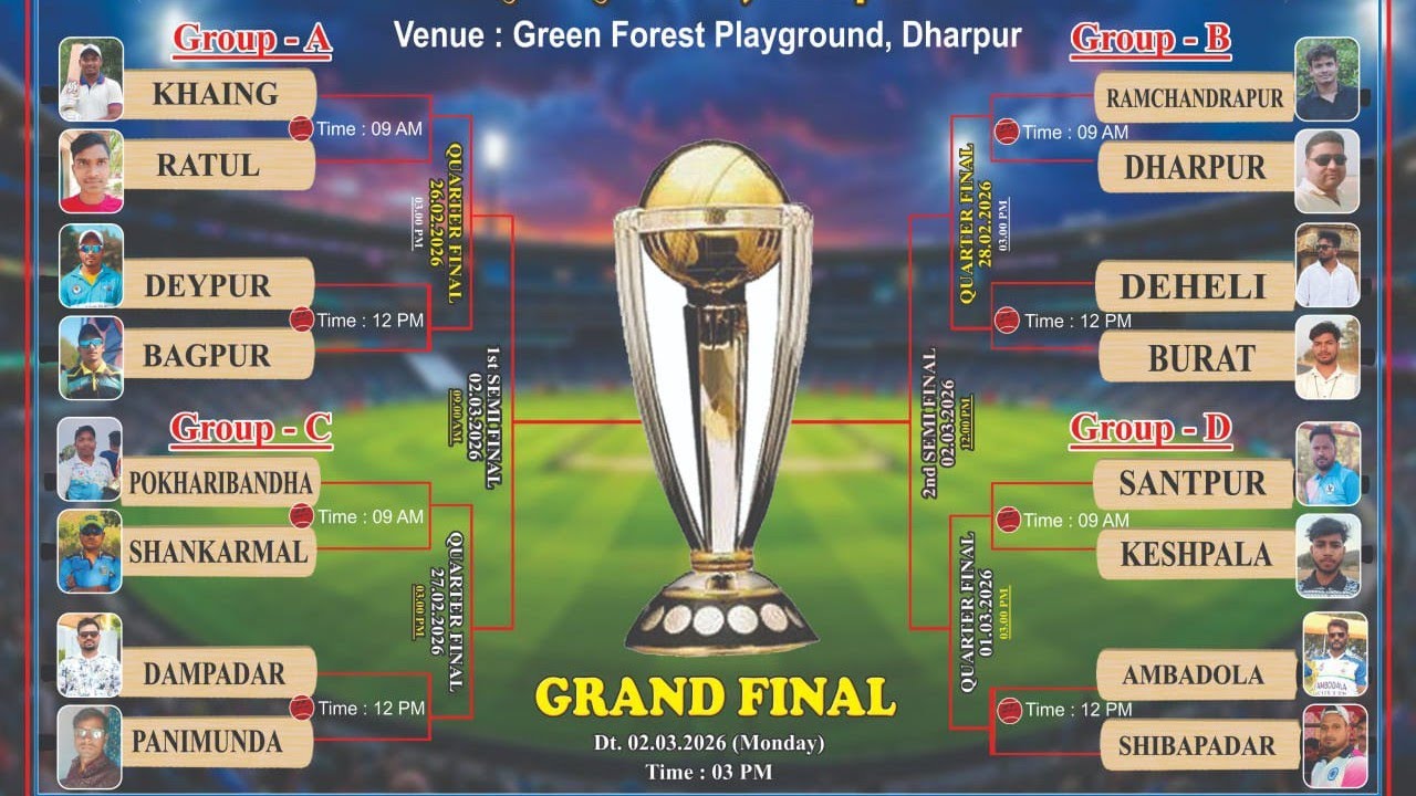 LIVE 🔴KHAING VS BAGPUR.  J J C C DHARPUR CRICKET TOURNAMENT 2026