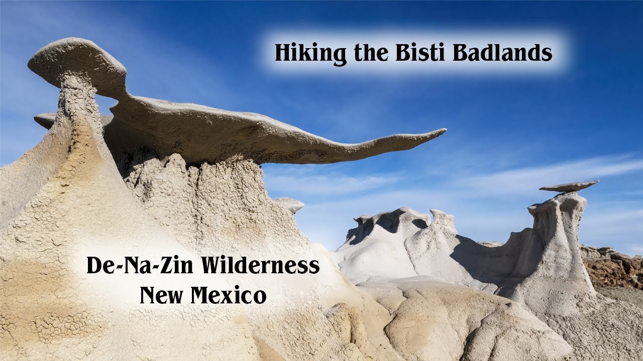 Hiking in the Bisti Badlands or De-Na-Zin Wilderness of New Mexico