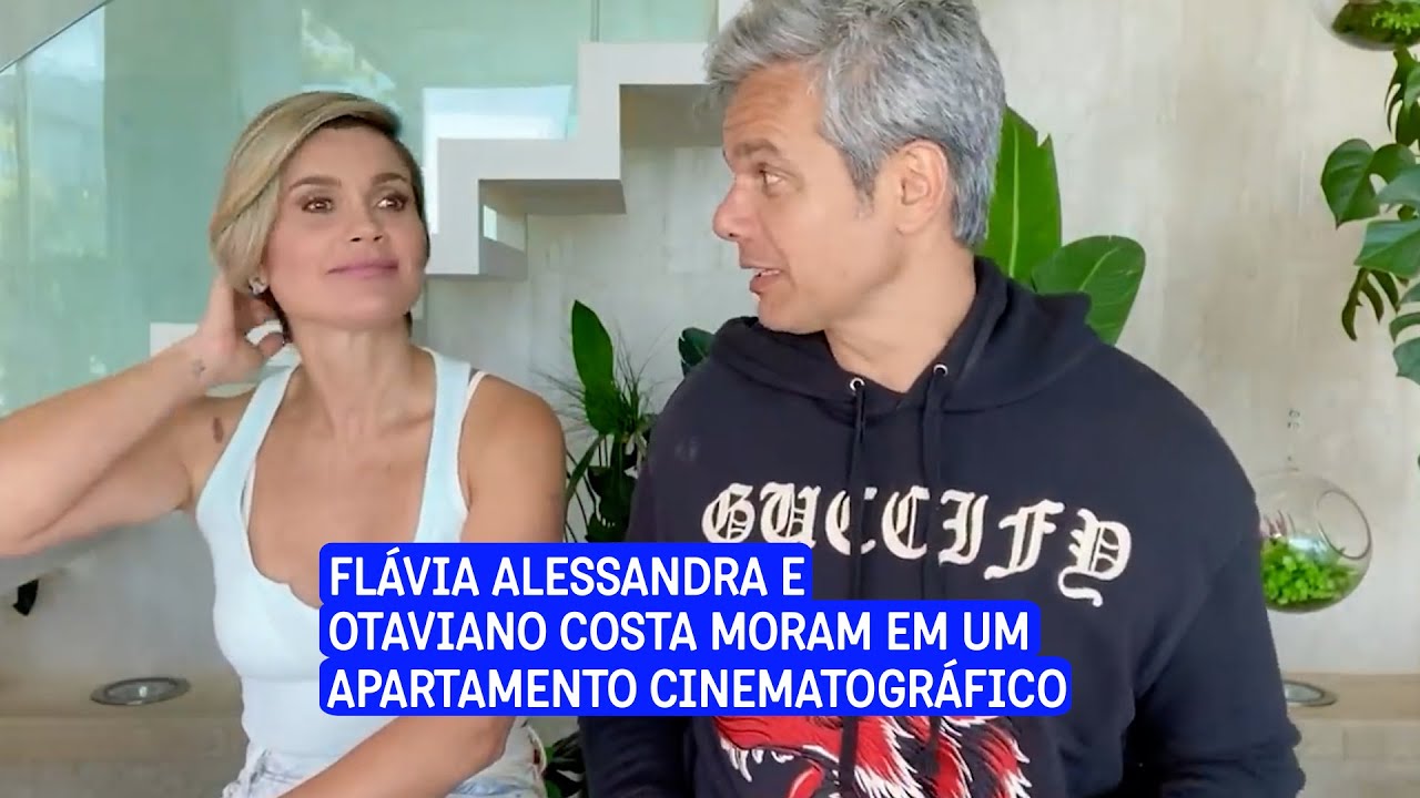 A cobertura de Flávia Alessandra e Otaviano Costa é uma verdadeira mansão nas alturas