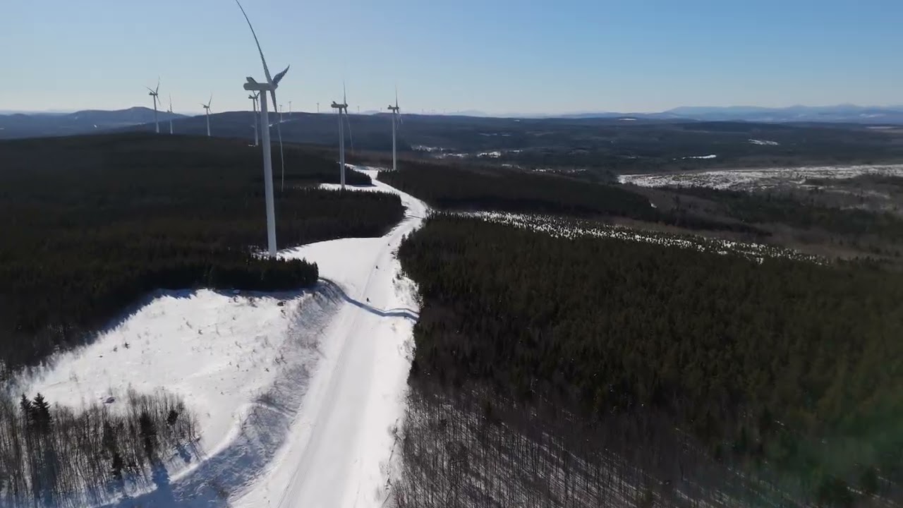 4k Drone Video Over Johnson Mountain