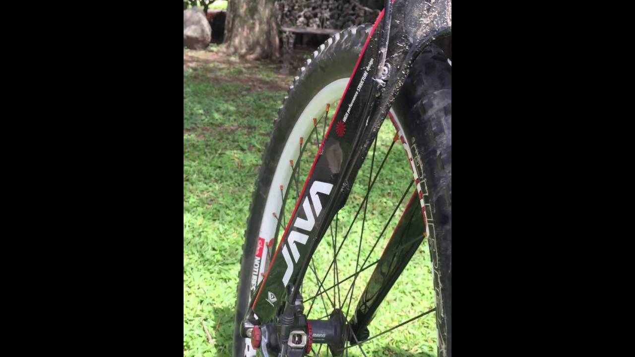 Carbon fork failure.