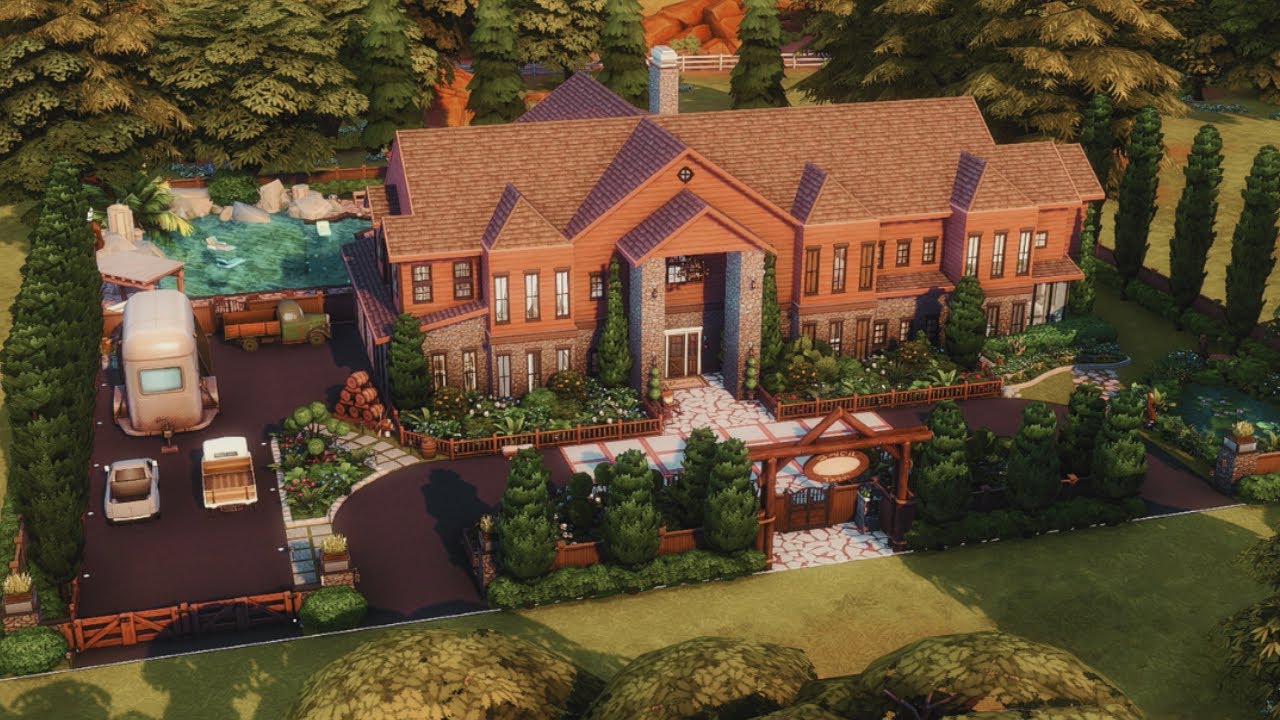 Millionaire Texas Mansion | The Sims 4 | Stop Motion | No CC