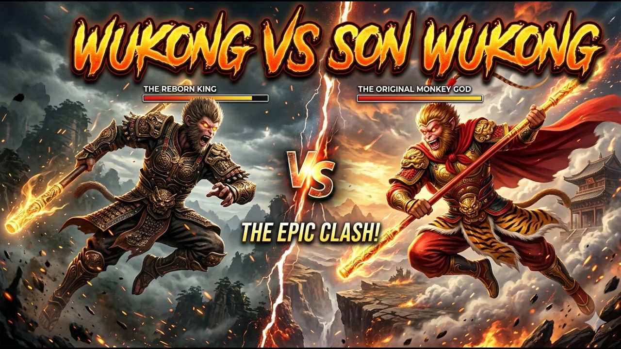 THE LAST FIGHT Wukong vs Son Wukong EPIC FIGHT  #wukong #blackmythwukonggameplay #blackmyth