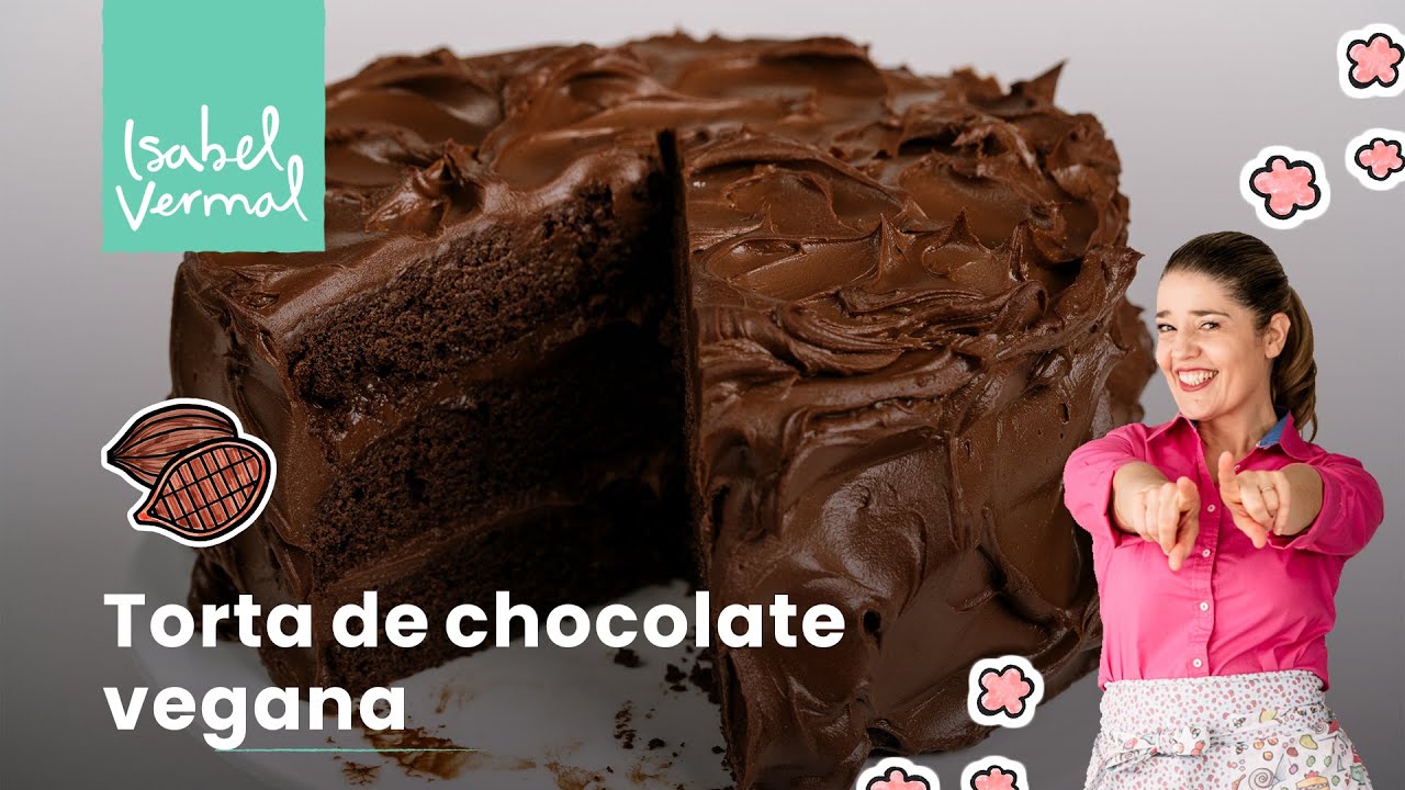 Torta vegana de chocolate y man&iacute;