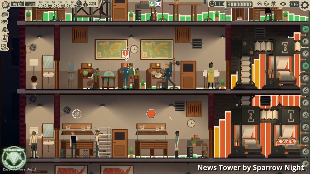 News Tower Review - Reimagining and mashing up a tower/business/newspaper simulator