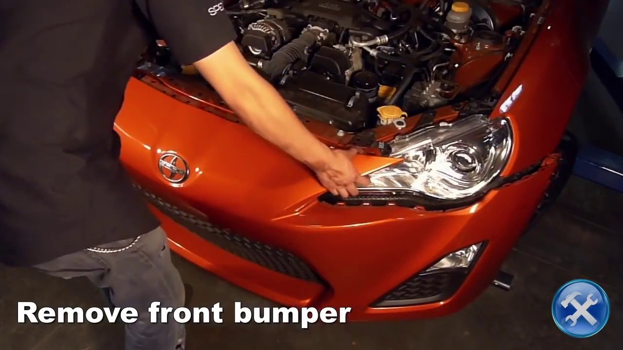 Spec-D Projector Headlights Scion FRS - Install DIY and Bumper Removal