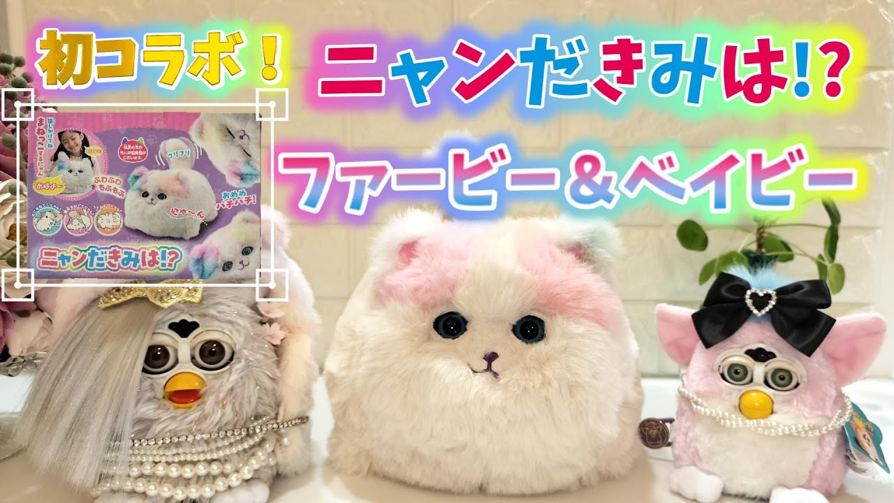 【初コラボ】ニャンだきみは⁉＆ファービー＆ファービーベイビー