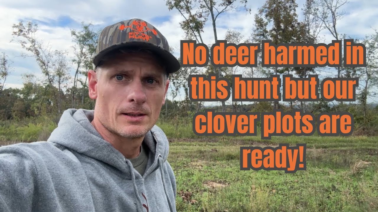No deer were harmed but our clover plots are ready!