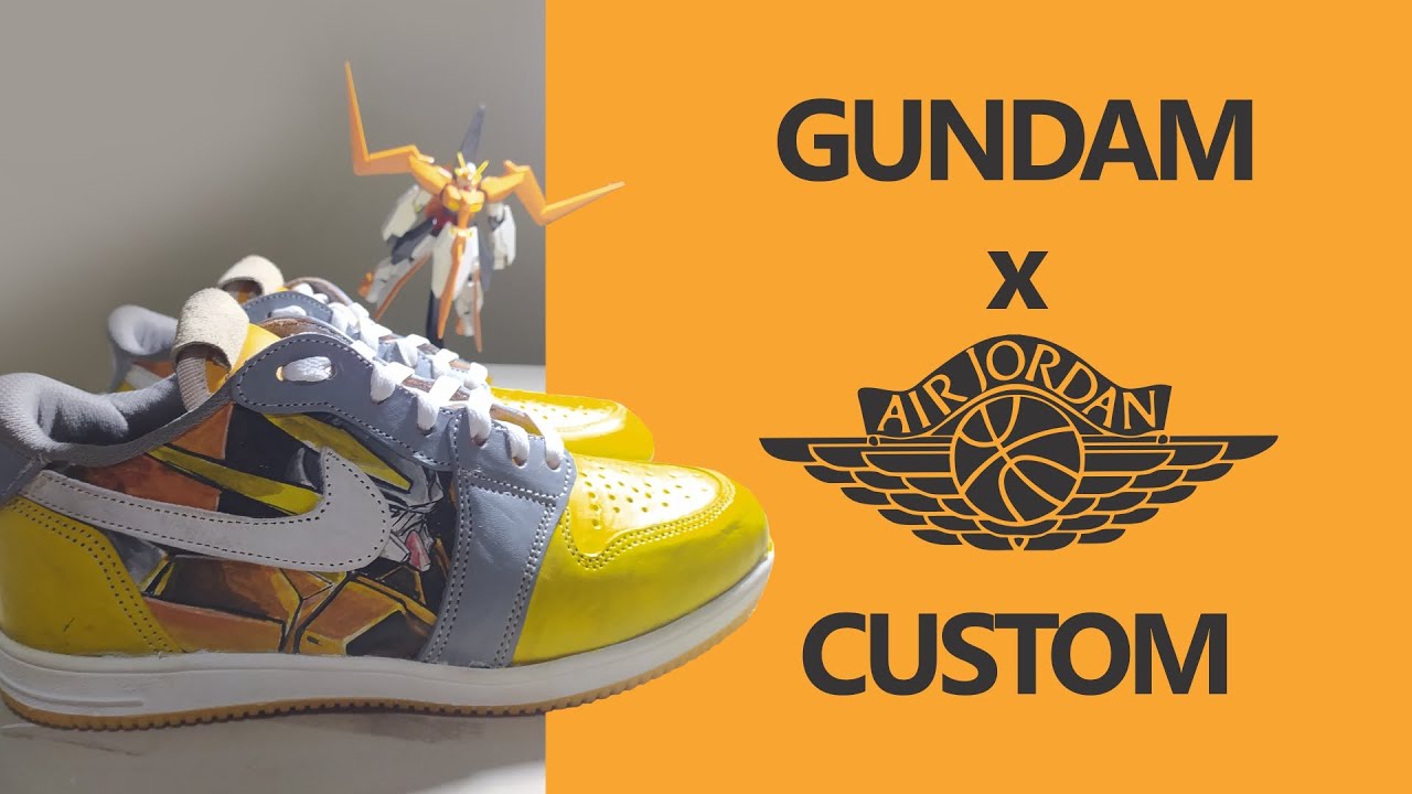 D.I.Y sneakers project || Air Jordan Low x Gundam Arios Custom