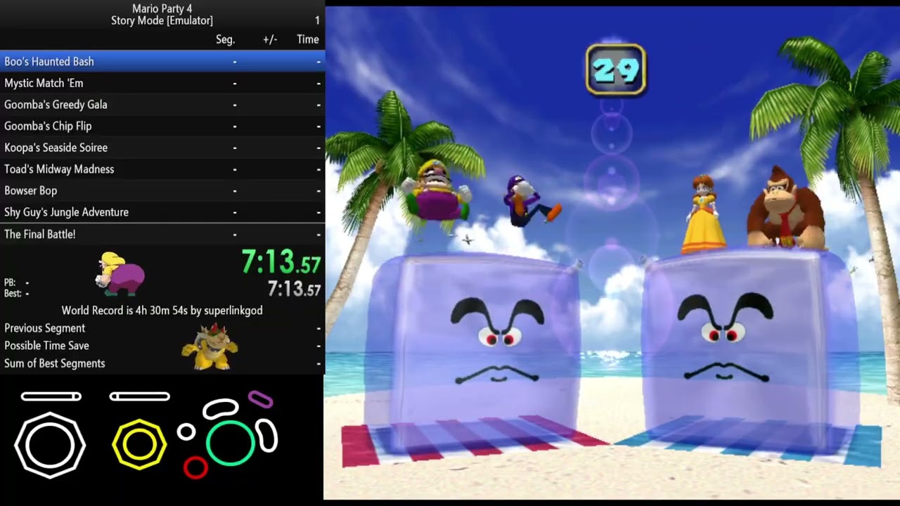 Mario Party 4 - Story Mode [Easy - Emulator] (5:13:12:22X)