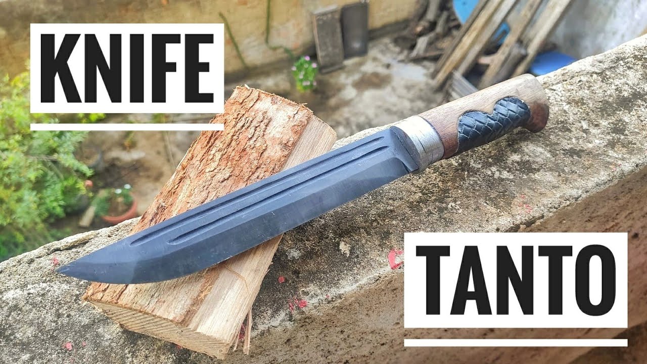 Knife Making - Forging Knife Tanto Made of Bearing