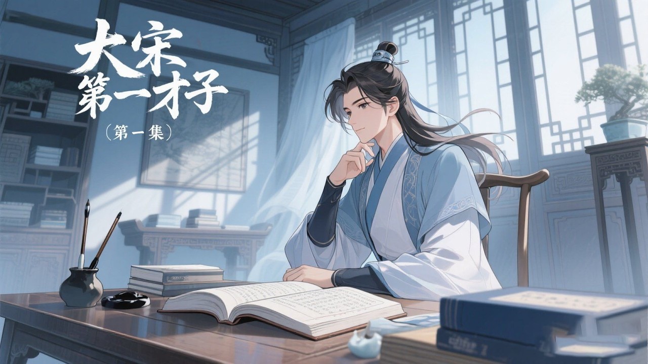 穿越爽文！【大宋第一才子】第1集/共2集他自幼就带着神奇的光环，伟大的词家，理学家，文坛大师，还是农学家？工家？他的出现，让皇帝大臣都为之倾倒。在他的帮助下，将会出现一个无比辉煌的大宋天朝！