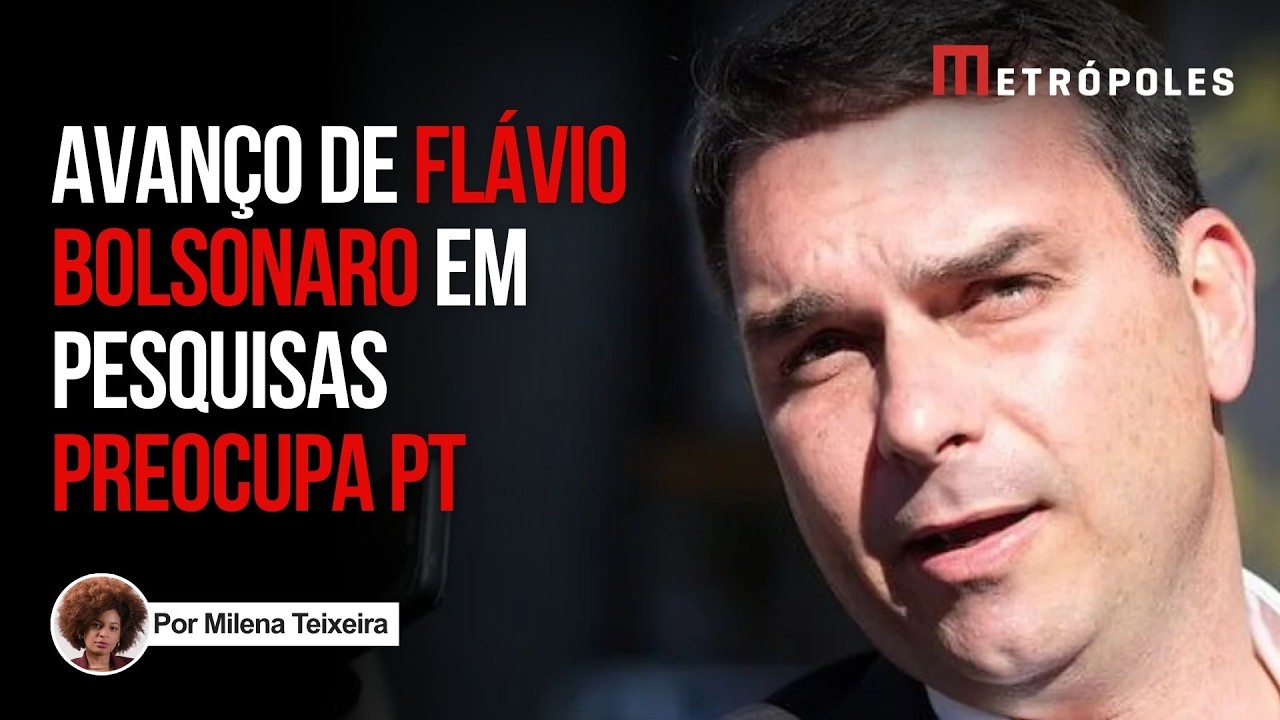 A apreensão do PT com o avanço de Flávio sobre Lula em pesquisa