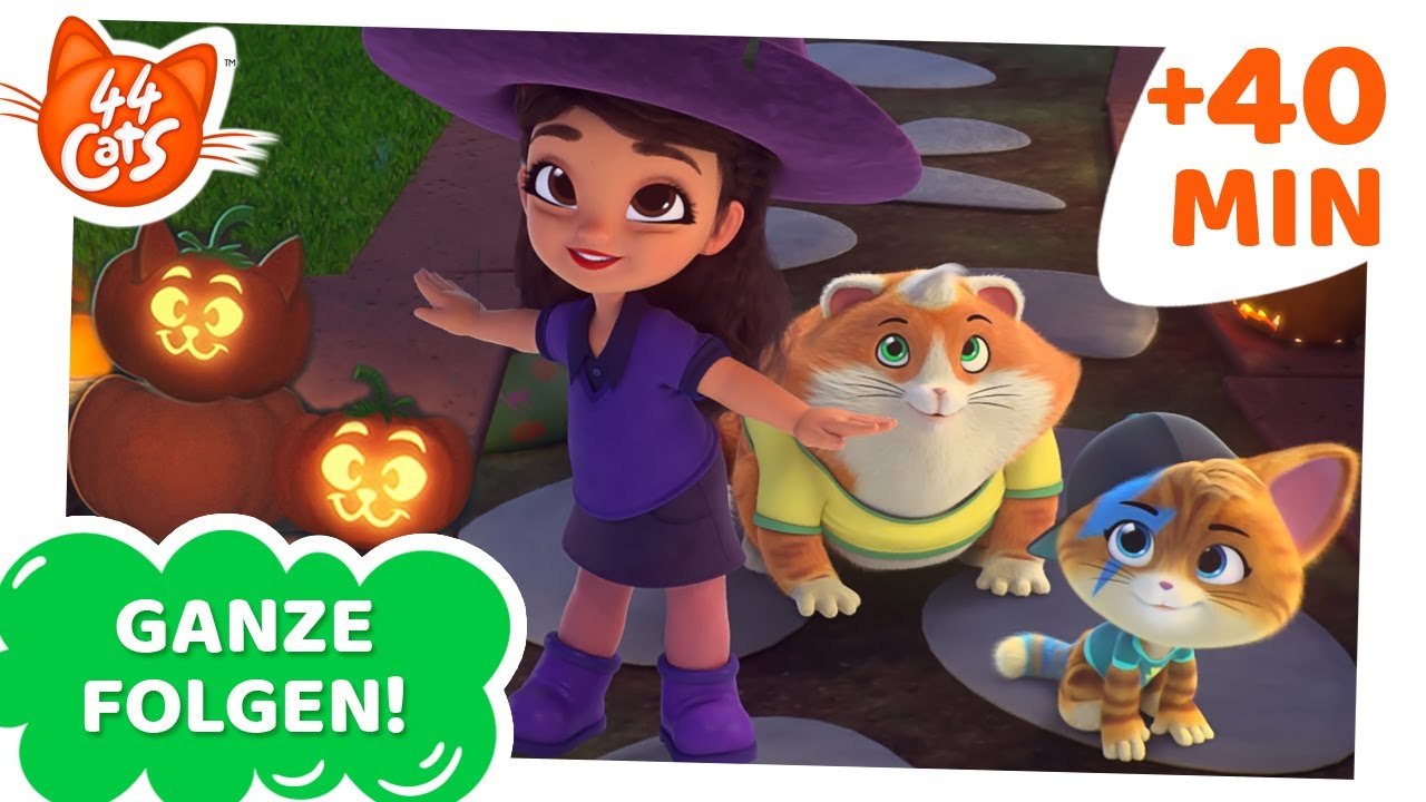 44 Cats | 40 MINUTEN | Halloween-Marathon 🎃👻🧛 | Ganze Folgen | Süßes oder Saures?