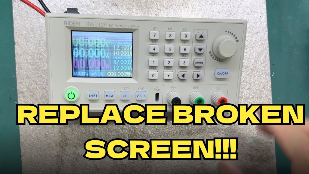 how to replace the screen of RD power supply like RD6030 RD6024 RD6018P