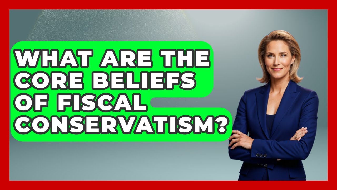 What Are The Core Beliefs Of Fiscal Conservatism? - The Right Politics