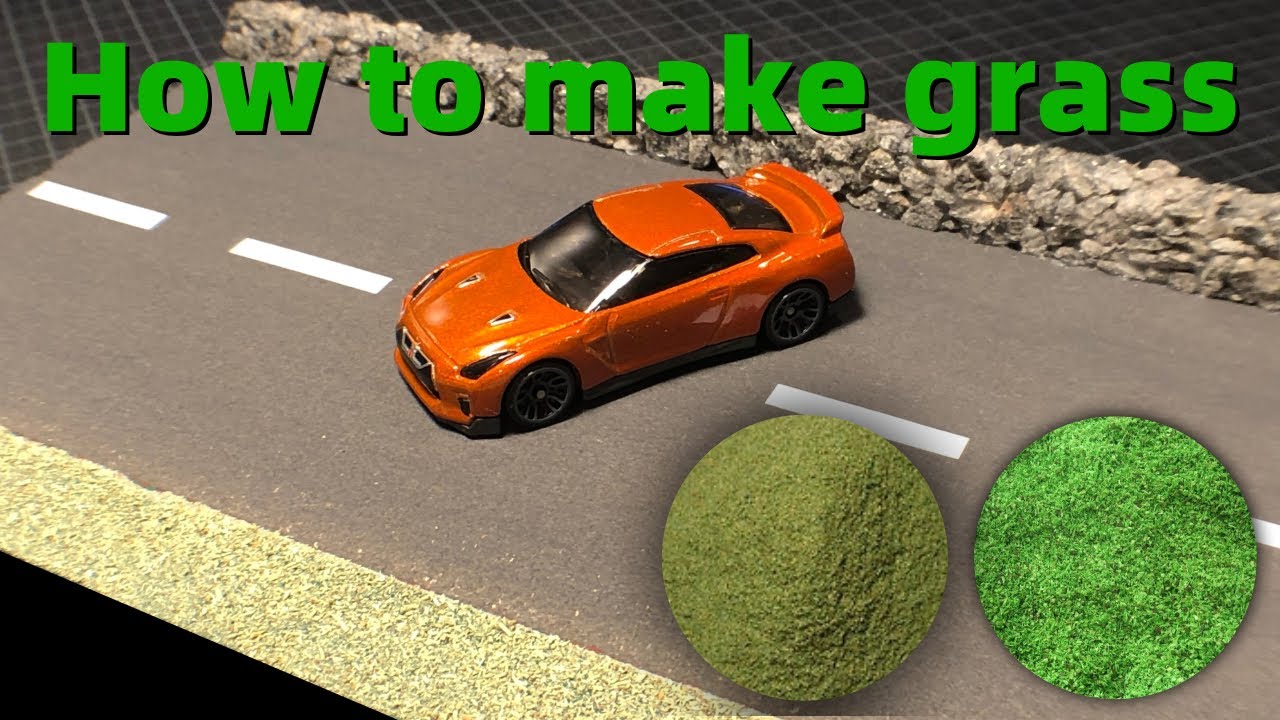 How to make cheap and easy grass for dioramas