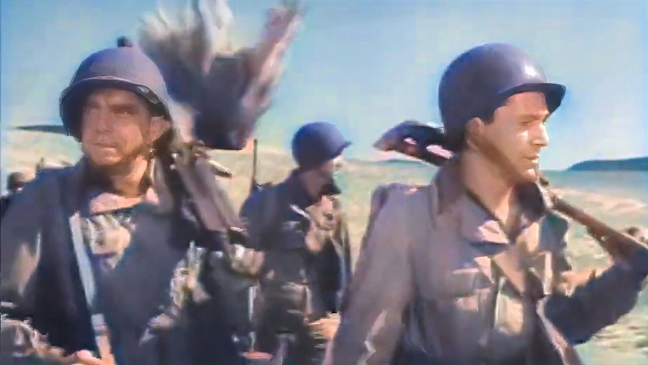 Плацдарм в Салерно, 1945 г. — военный фильм — режиссёр Льюис Майлстоун — с Ллойдом Бриджесом и Даной