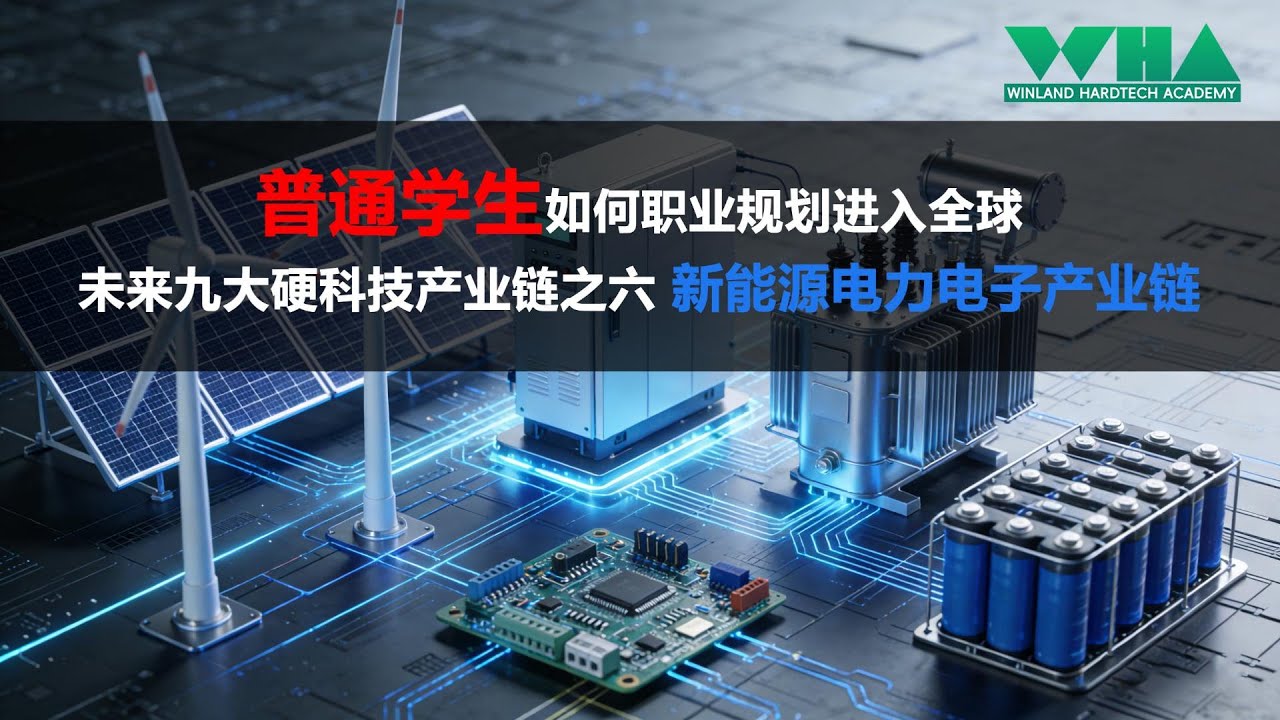 普通学生如何职业规划进入全球未来九大硬科技产业链之一：新能源电力电子产业链（底层认知篇）