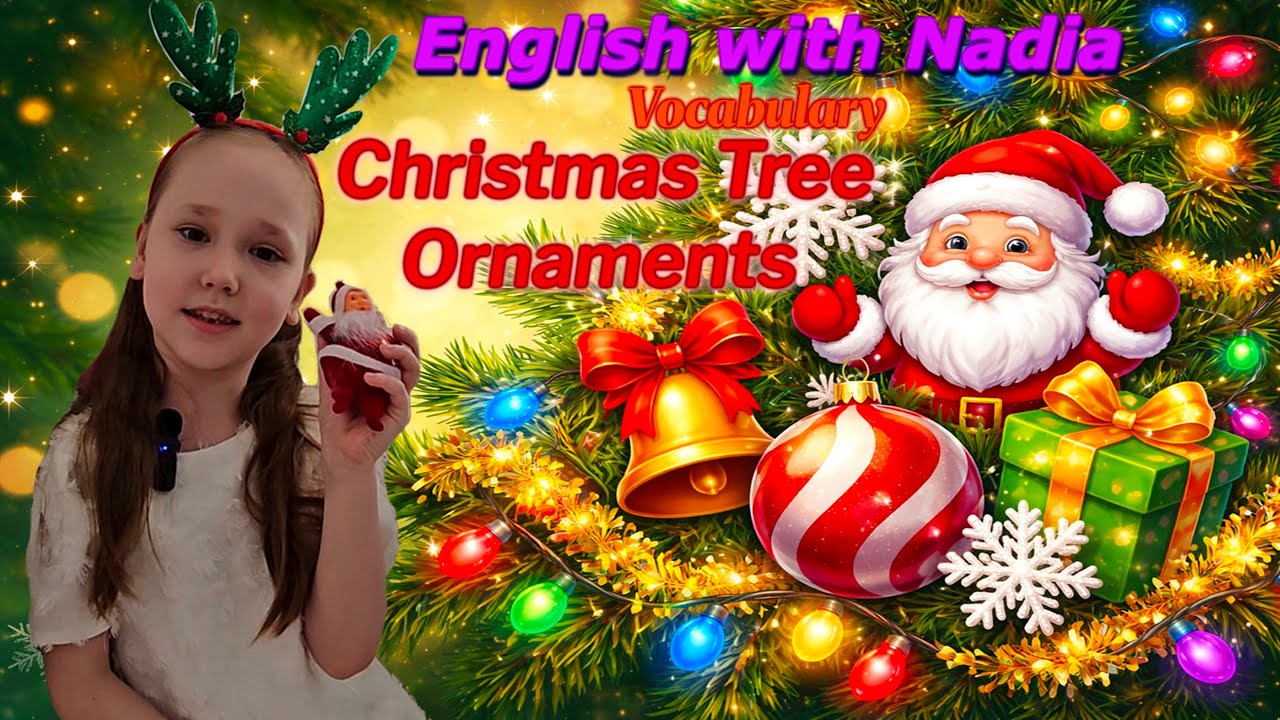 Vocabulary Christmas Tree Ornaments