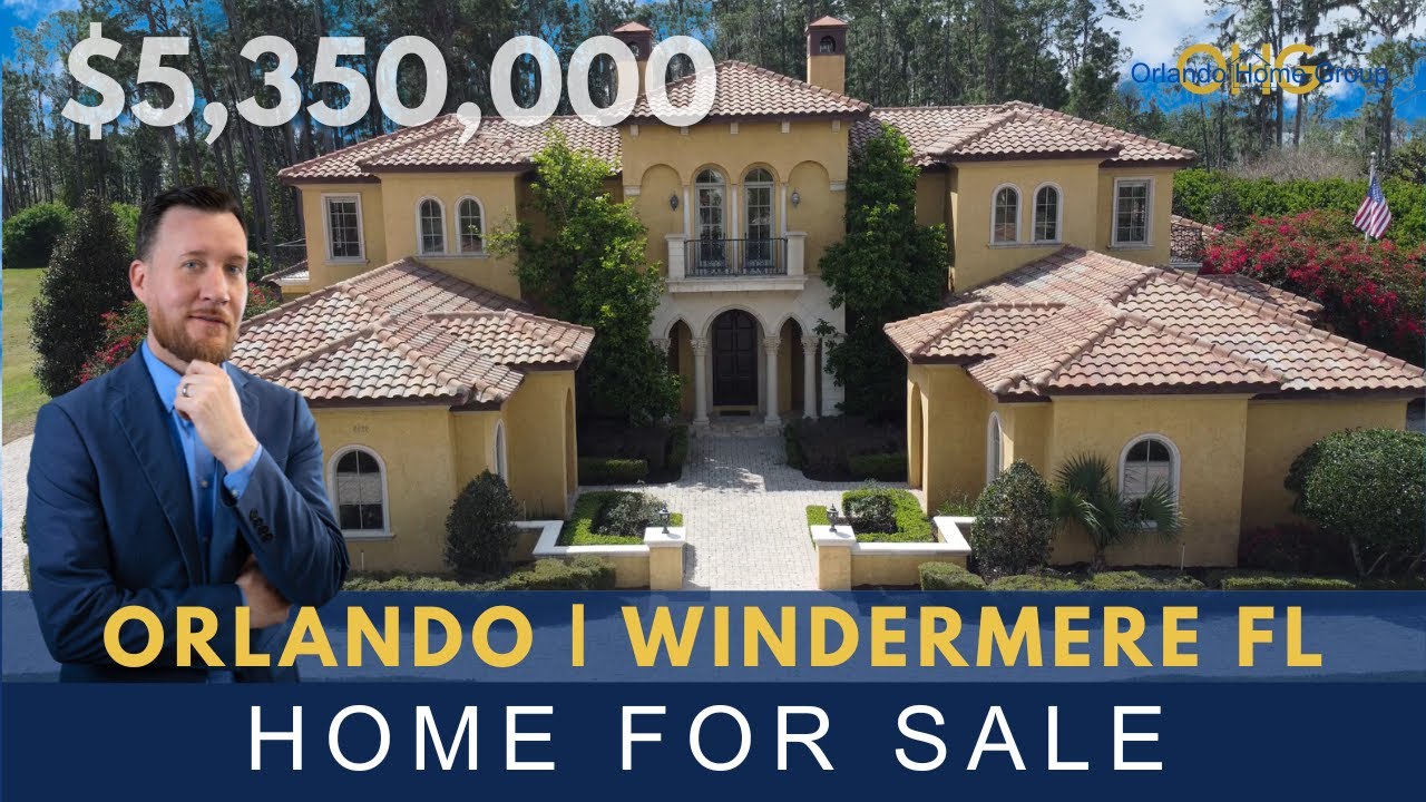 🌴WINDERMERE FL BEAUTIFUL ESTATE! 🏡 $5,350,000 | Casa De Lago | McNally Home Build!