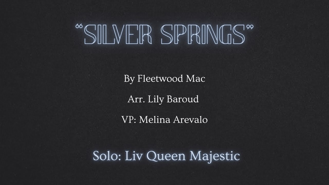 Silver Springs by Fleetwood Mac - A cover by Take Note A Cappella