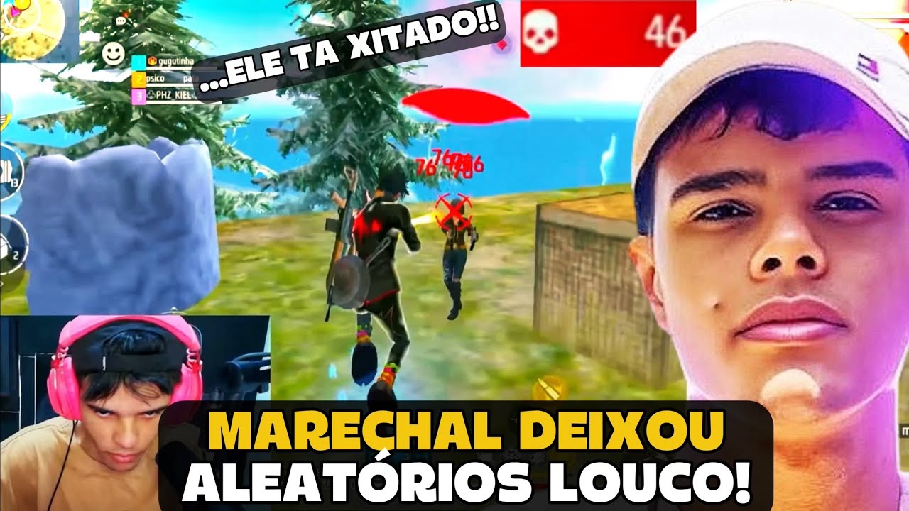MARECHAL DEIXOU OS ALEATÓRIOS LOUCOS AO FAZER 23 KILL NA RANK! FREE FIRE - MARECHAL HIGHLIGHTS