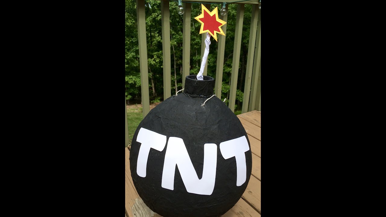 DIY How to make a TNT Bomb Pinata