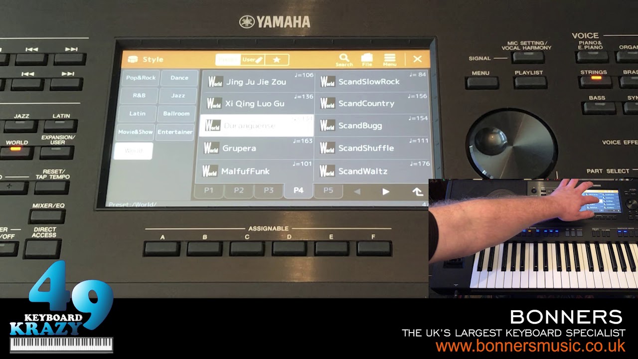 Yamaha PSR-SX900 Keyboard - World Styles Part 2/2