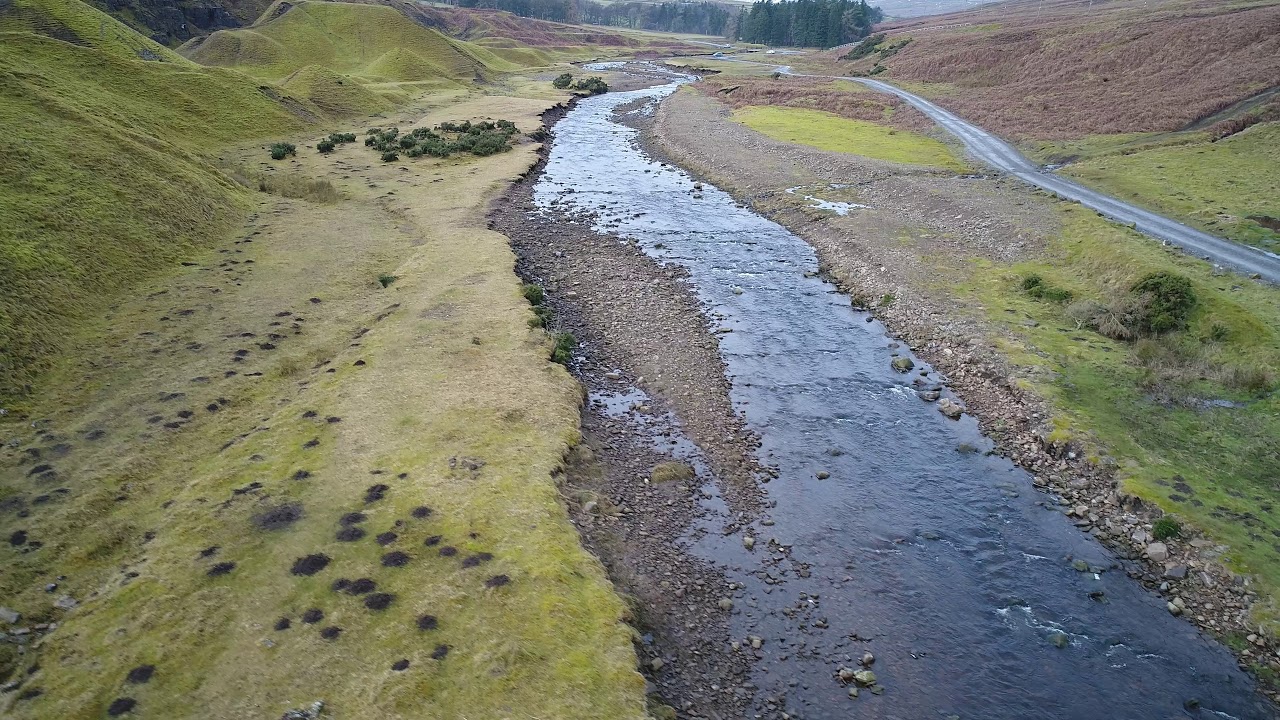 Bollihope by drone, Weardale. Co Durham.UK.