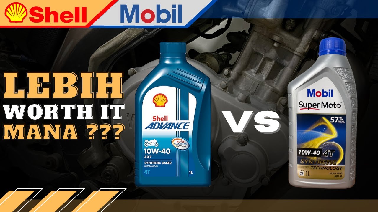 🔴SHELL AX7 VS EXXON MOBIL SUPER MOTO 4T