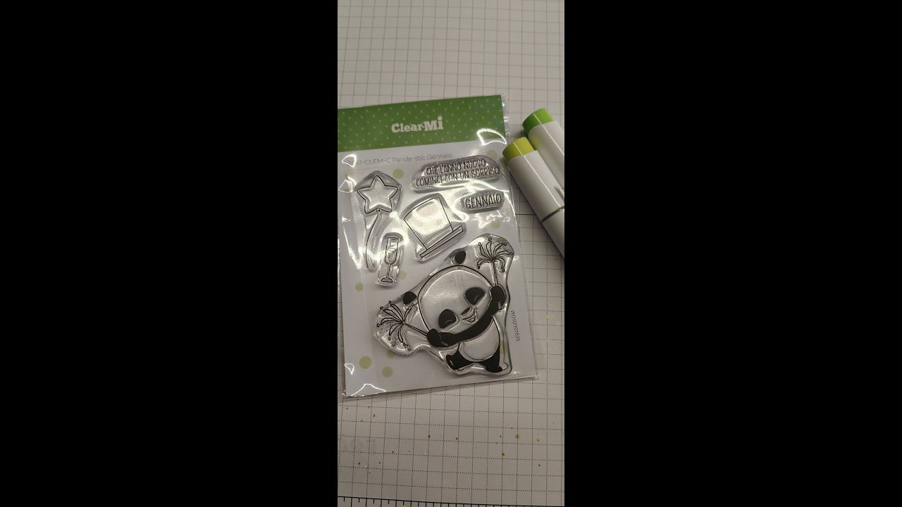 Happy New Year 2026 - Coloration Panda mit den Ohuhu Stiften + Holografic paper von Action
