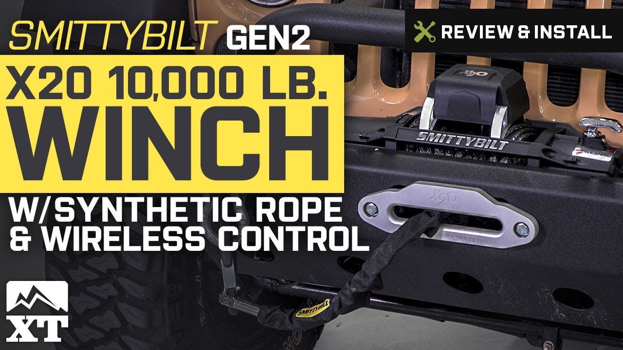 Jeep Wrangler Smittybilt Gen2 X2O 10,000 lb. Winch Review & Install