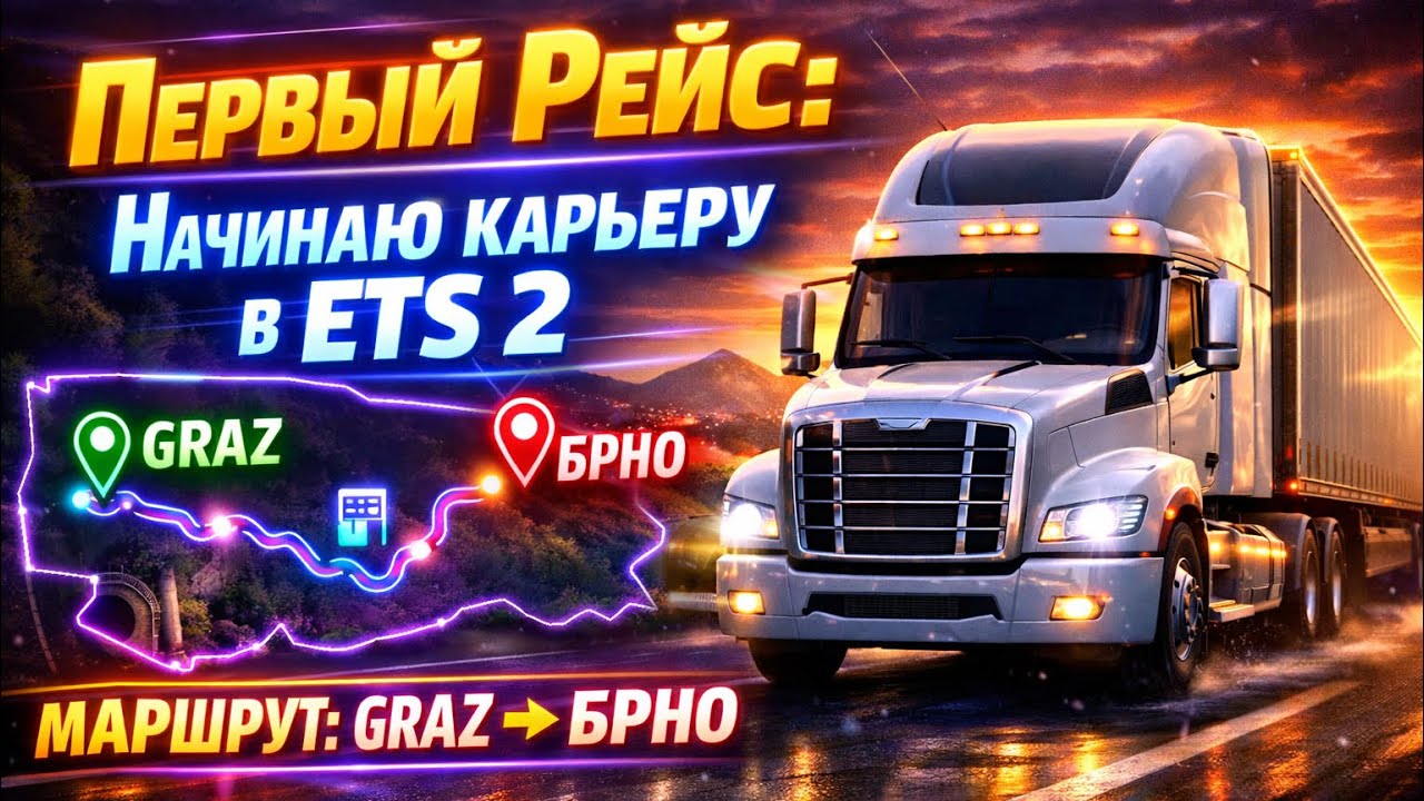 Euro Truck Simulator 2: Путь Дальнобойщика. Серия 1.