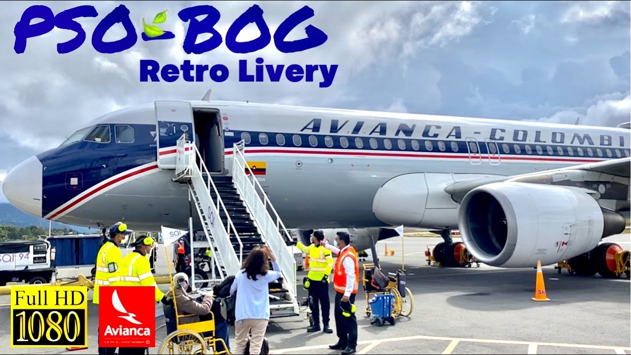 |TRIP REPORT| Avianca A-320 | Pasto - Bogotá | Retro Livery N284AV |HD|