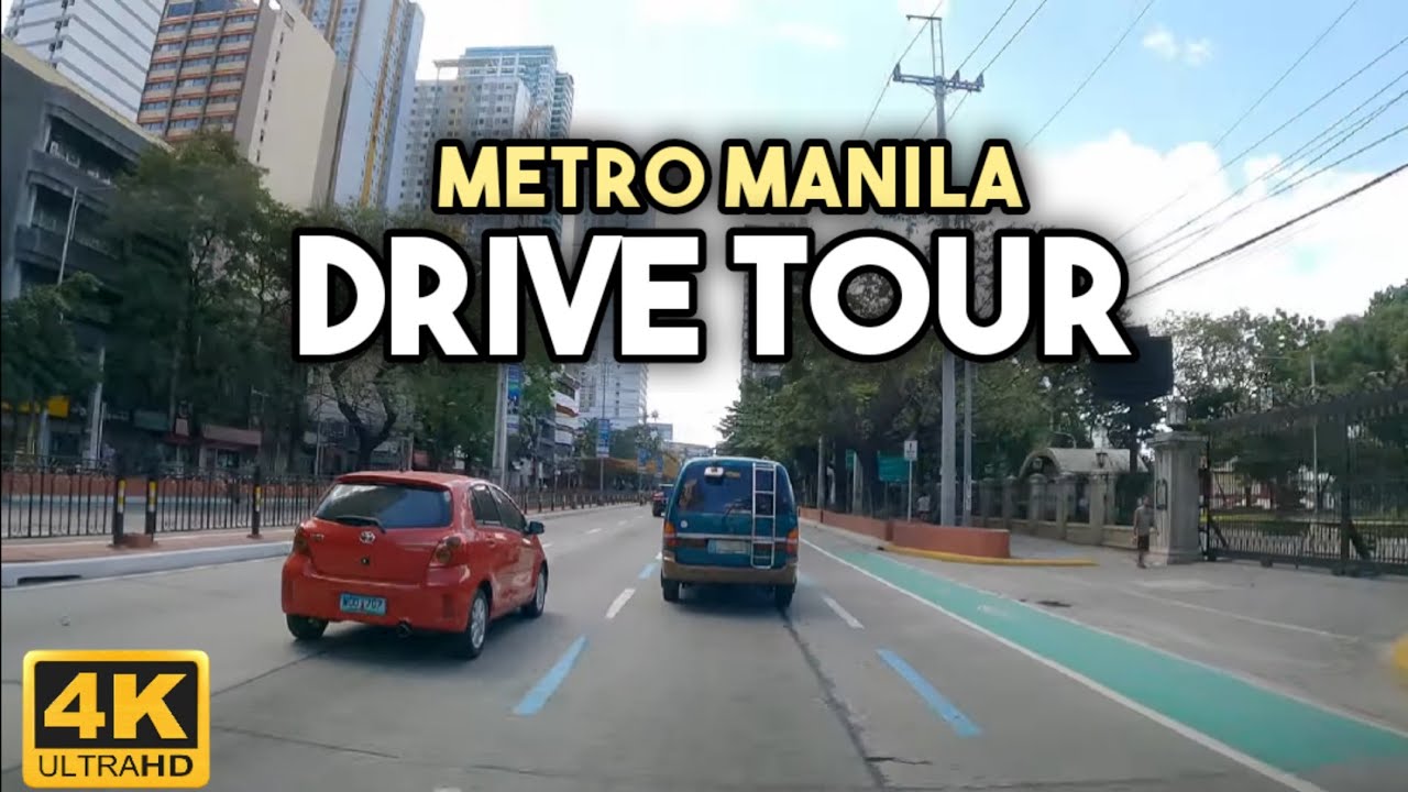 Driving in Metro Manila Tour from Quezon City to Pasay City | 4K Philippines Drive Tour