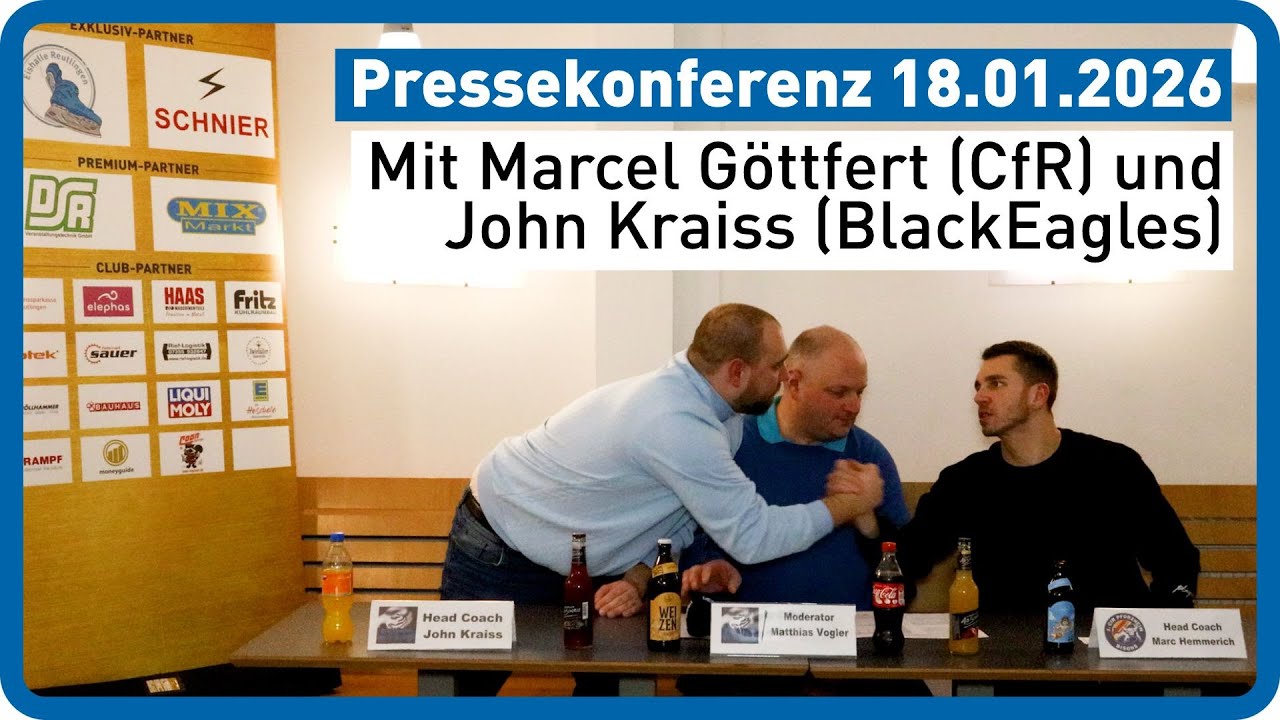 Pressekonferenz nach dem 11:2 Heimsieg gegen die Pforzheim Bisons (18.01.2026)