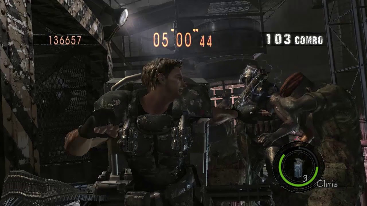 Resident Evil 5 Mercenaries Reunion No Mercy: Heavy Metal Chris -  Experimental Facility