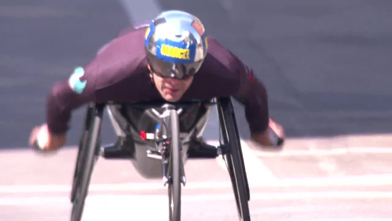 Marcel Hug wins his 8th Boston Marathon