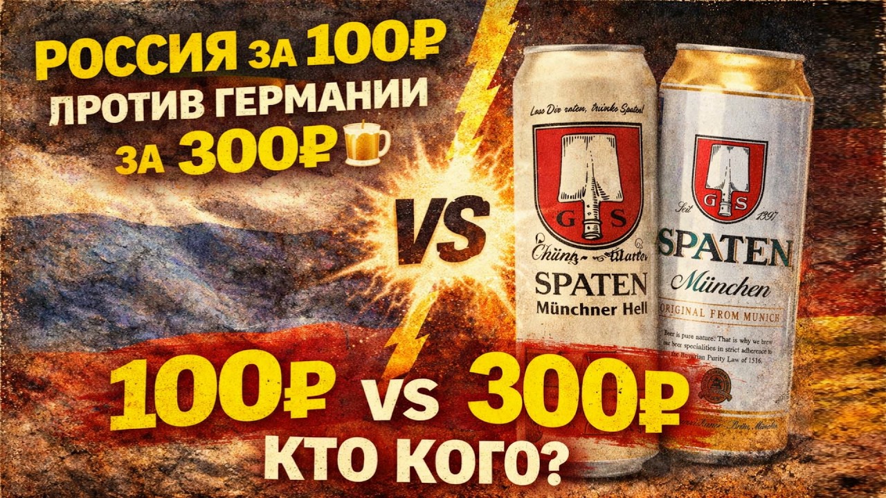 Немецкий пиво против русского — есть ли смысл переплачивать?