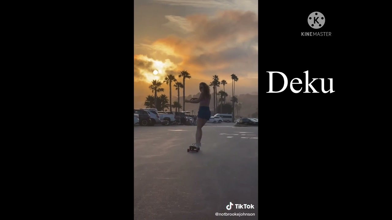 Deku can skateboard and surf