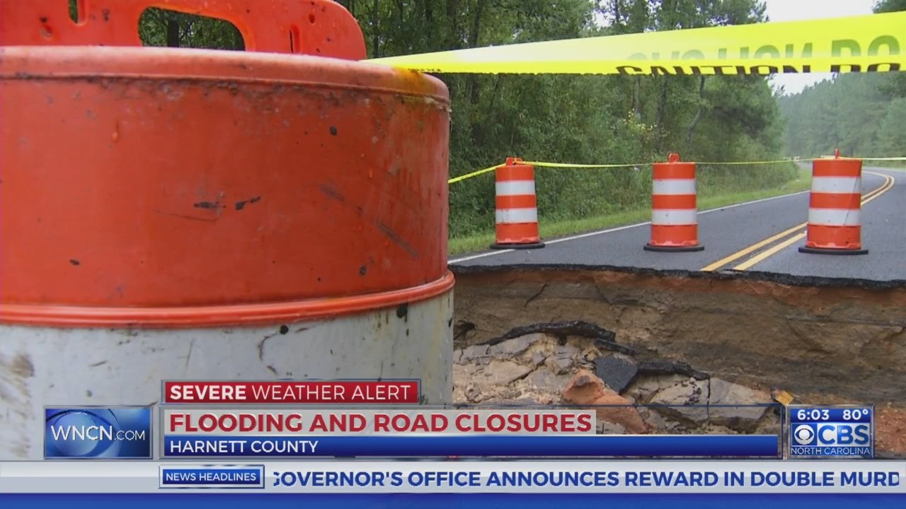 Roads still closed in Harnett County