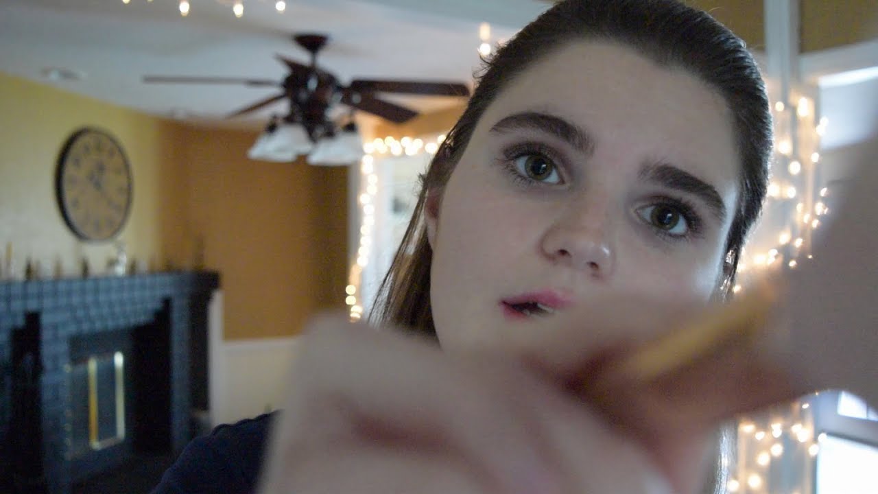 ASMR - gentle face brushing and stippling (whisper, personal attention)