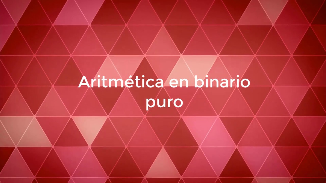Aritmética en binario puro