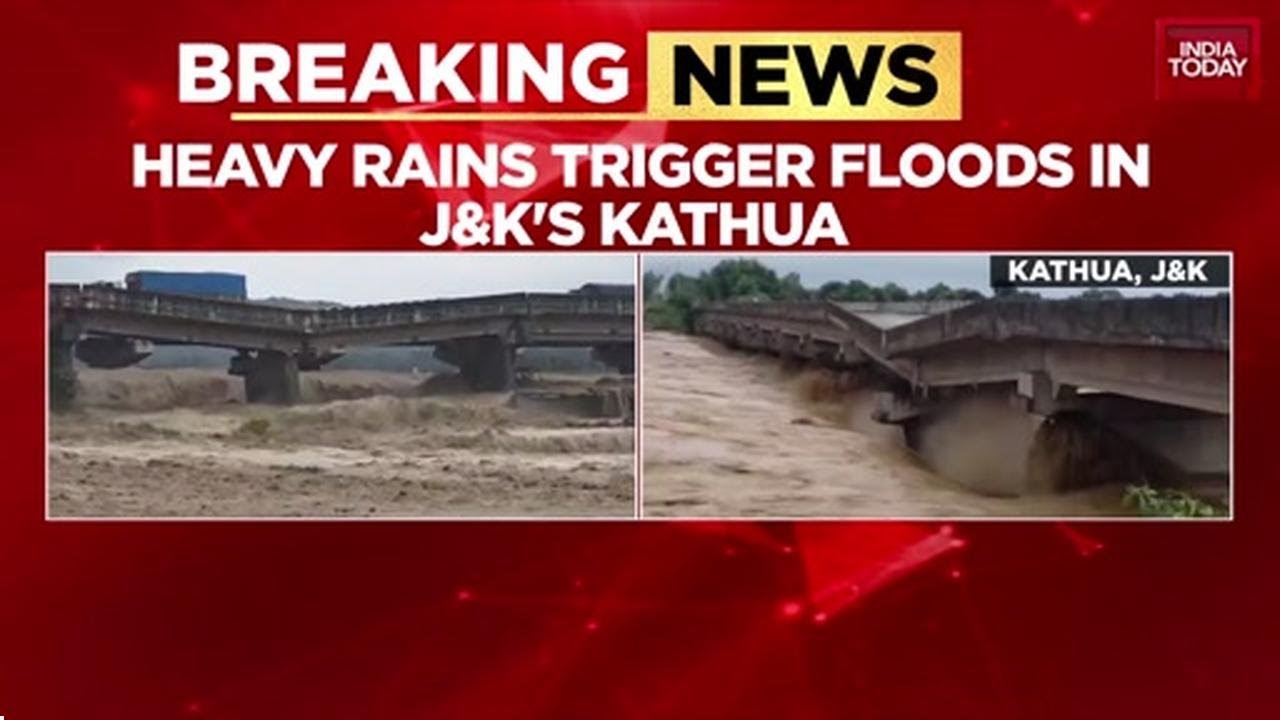J&K Floods: Kathua Submerged, Key National Highway Bridge On Brink Of Collapse