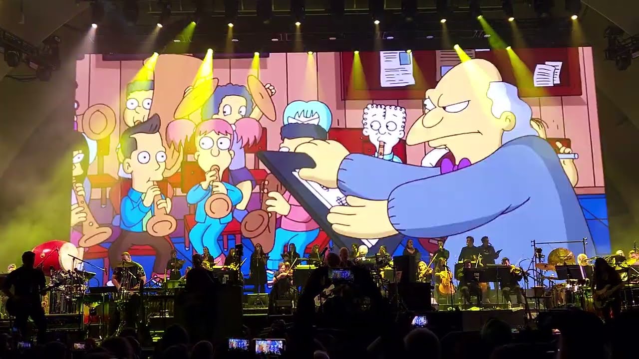 The Simpsons Theme into Only a Lad, Danny Elfman, Hollywood Bowl, 10-28-22, in the pit, in 4K 60fps