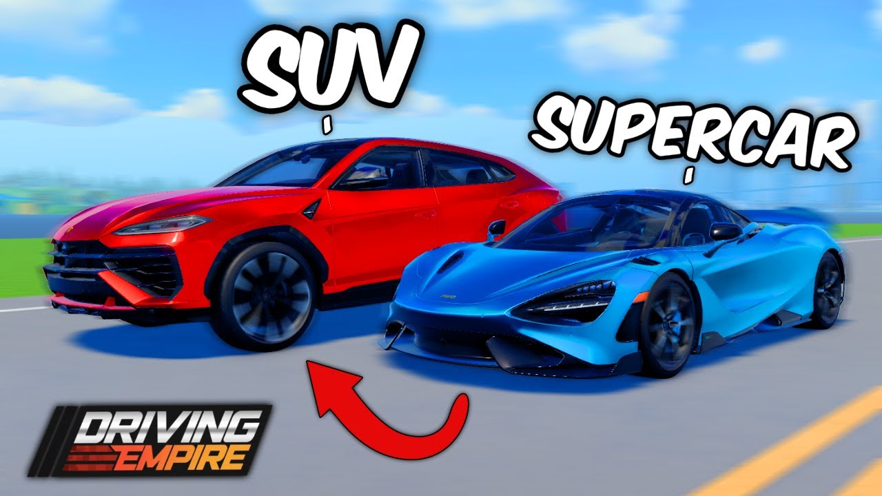 SUVs vs SUPERCARS In Driving Empire