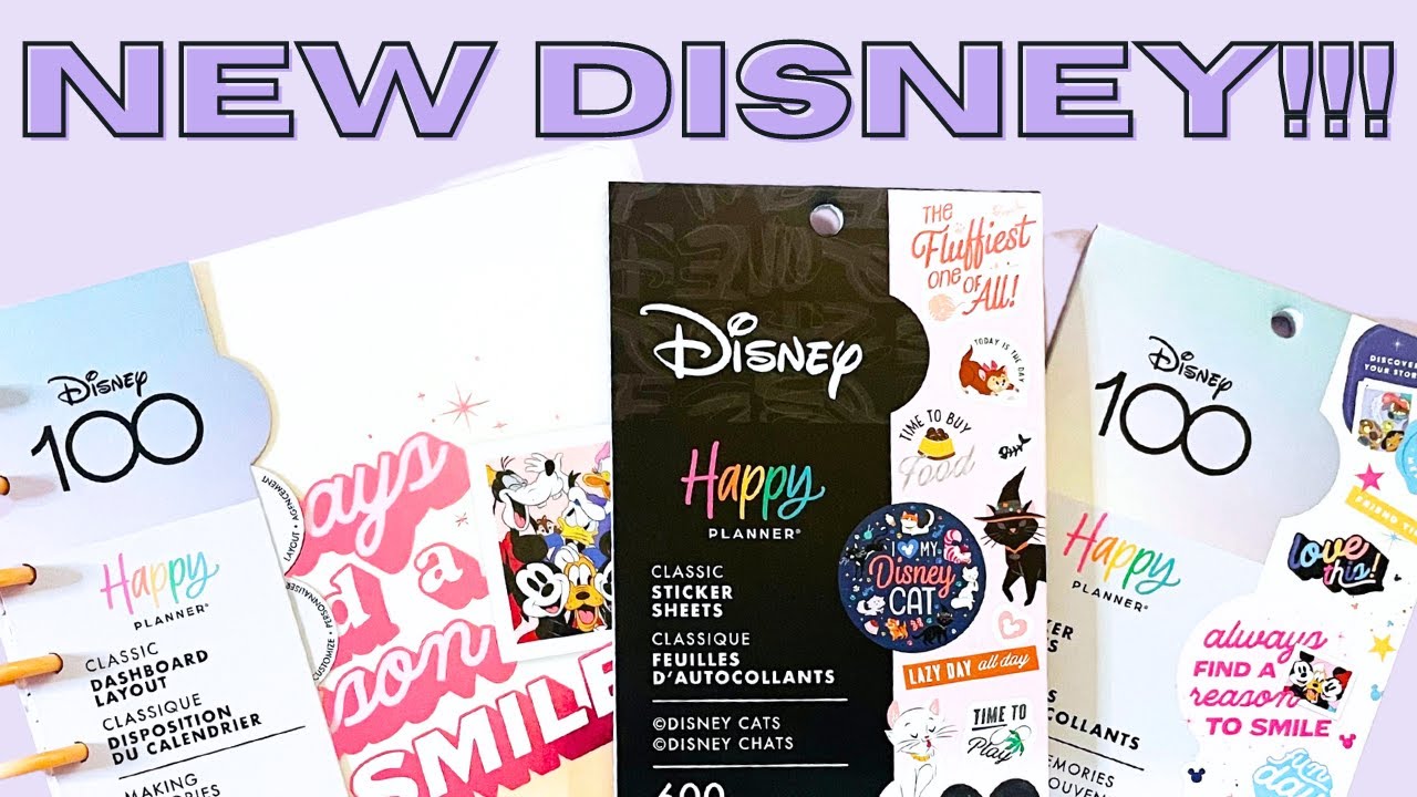 New Disney Sticker Books & Planner | Happy Planner Fall 2023 Release | Flip Through